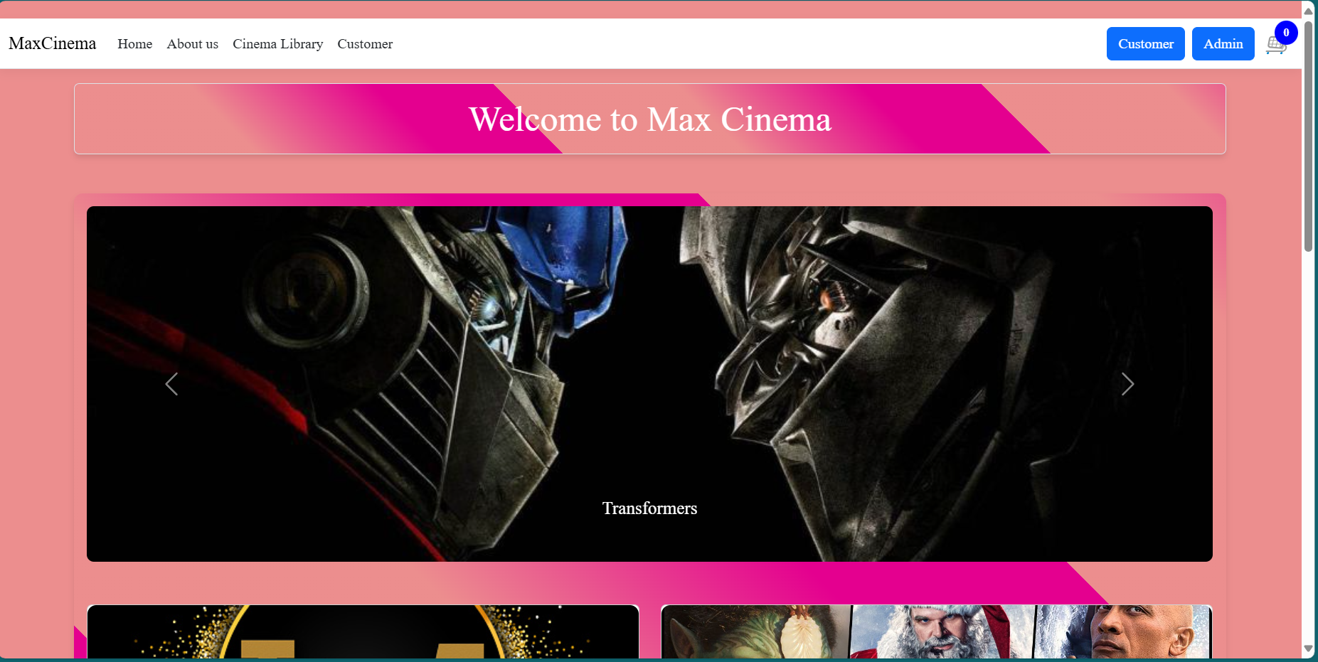 MaxCinema project